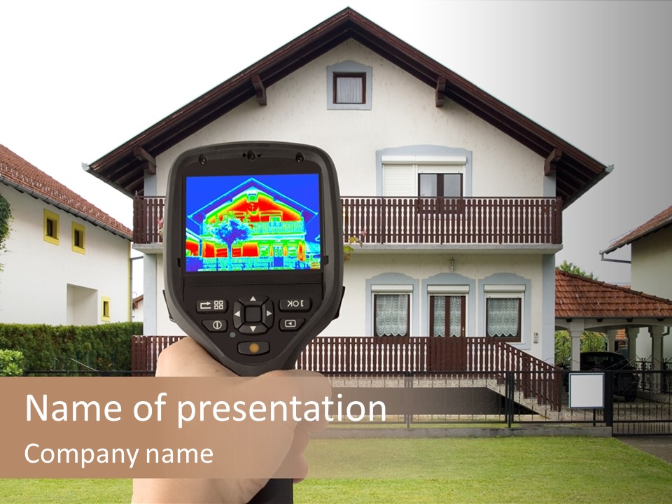 Heat Loss In The House PowerPoint Template