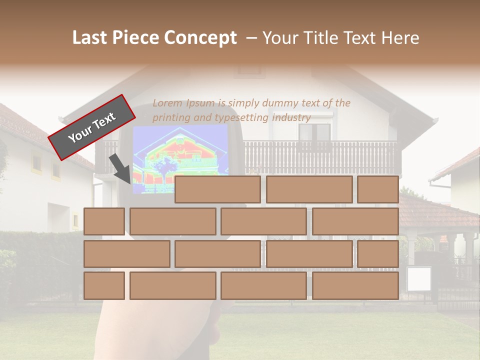 Heat Loss In The House PowerPoint Template