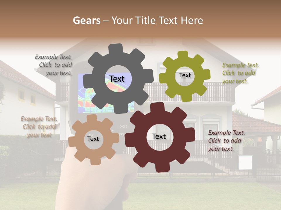 Heat Loss In The House PowerPoint Template