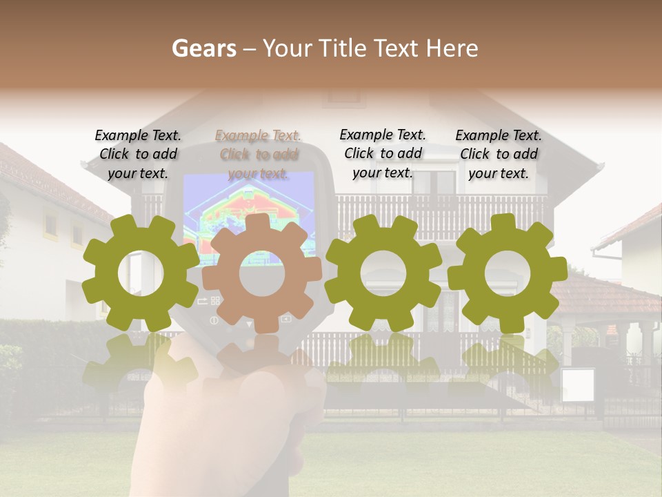 Heat Loss In The House PowerPoint Template