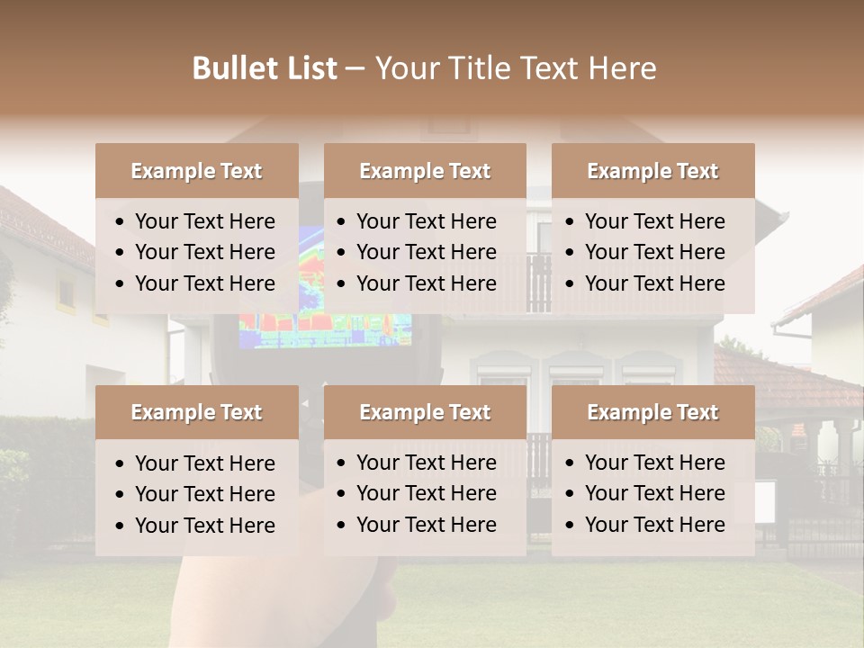 Heat Loss In The House PowerPoint Template