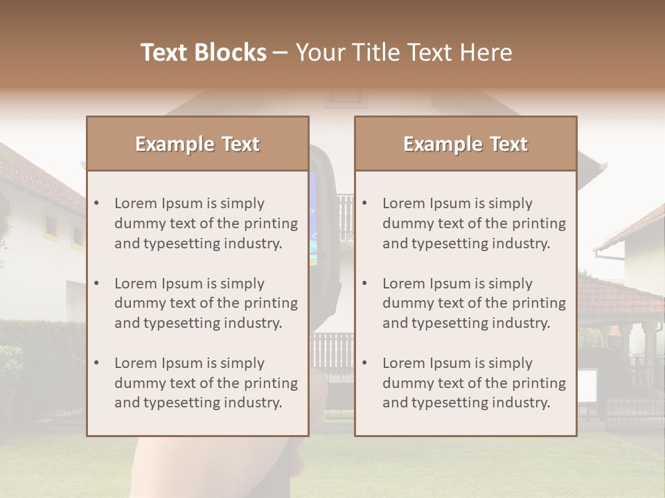 Heat Loss In The House PowerPoint Template