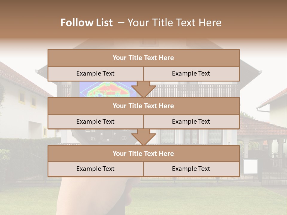 Heat Loss In The House PowerPoint Template