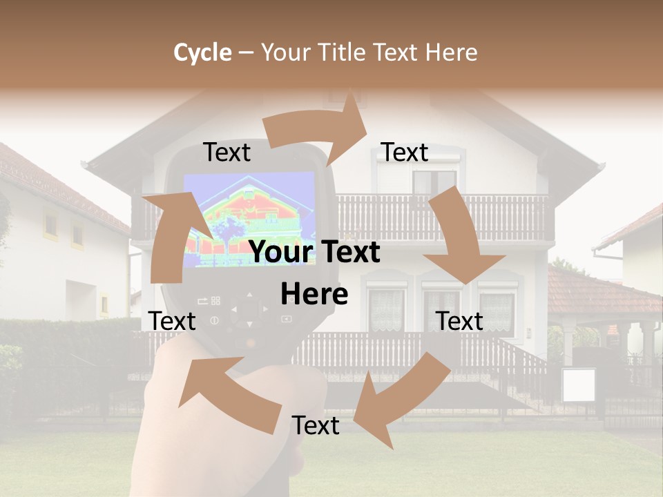 Heat Loss In The House PowerPoint Template