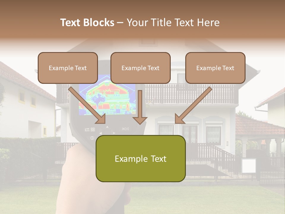 Heat Loss In The House PowerPoint Template