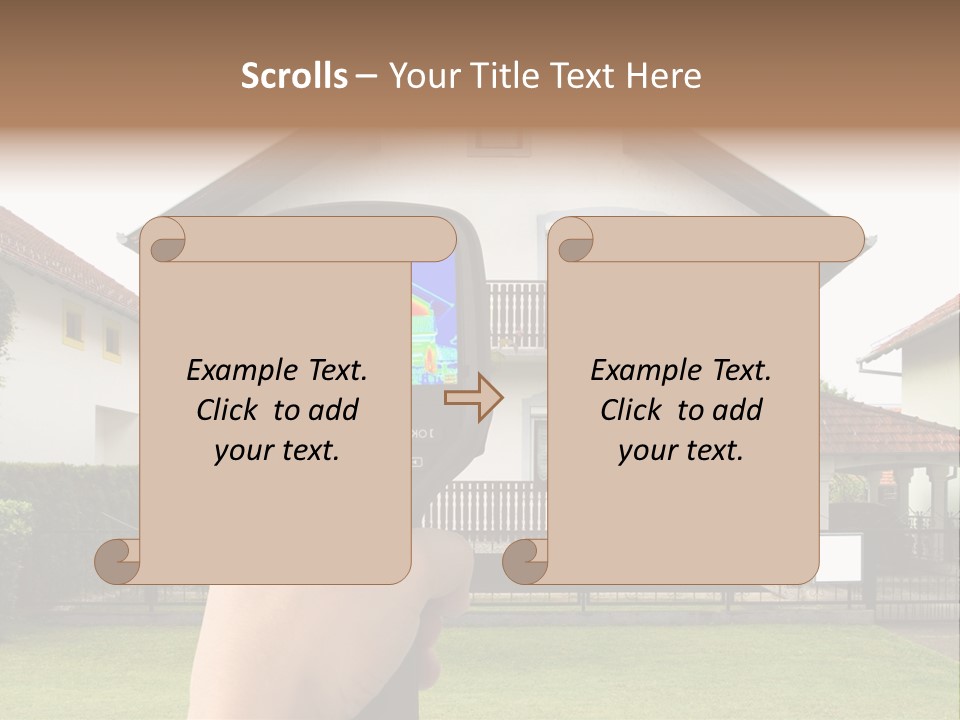 Heat Loss In The House PowerPoint Template