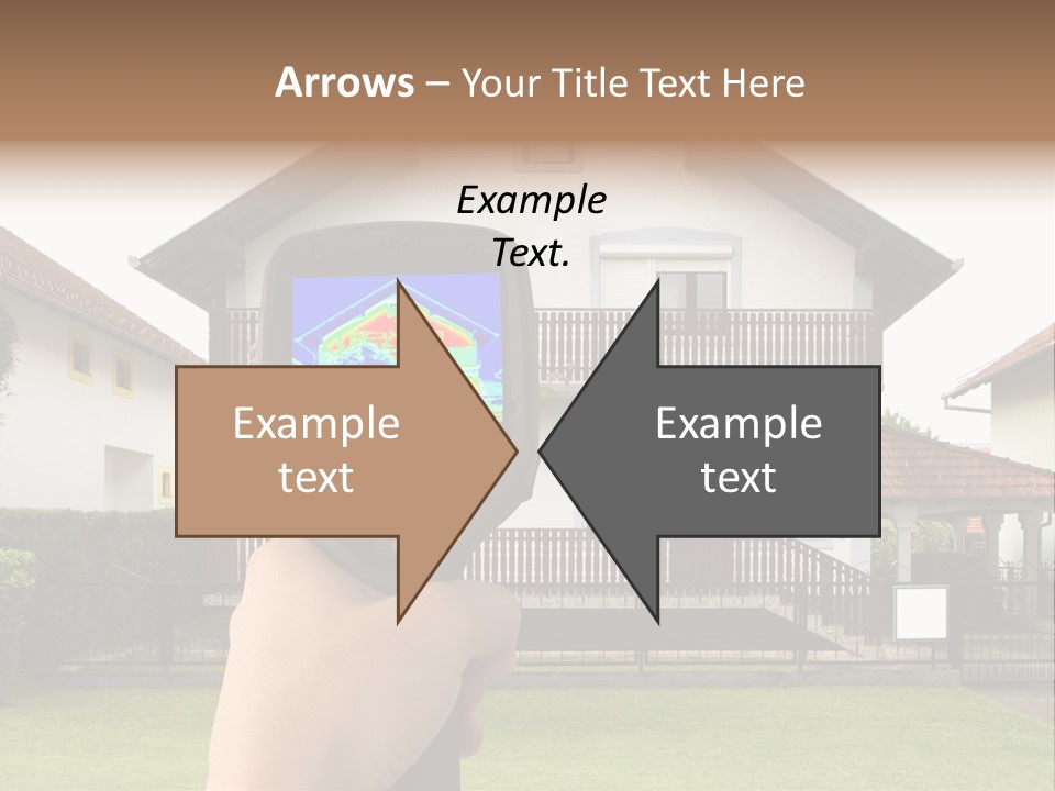 Heat Loss In The House PowerPoint Template