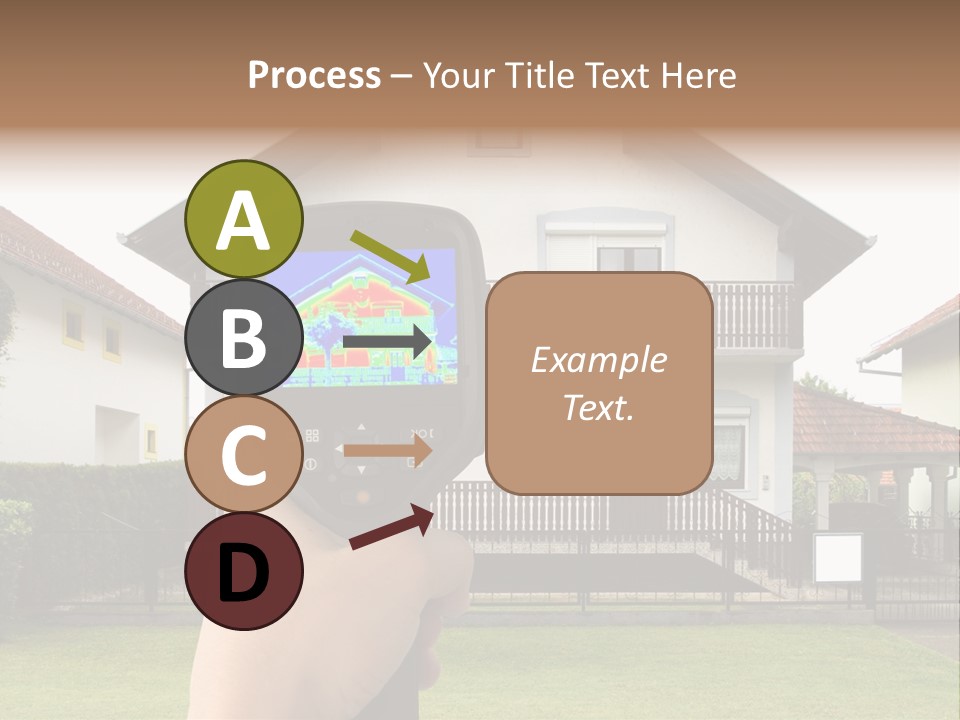 Heat Loss In The House PowerPoint Template
