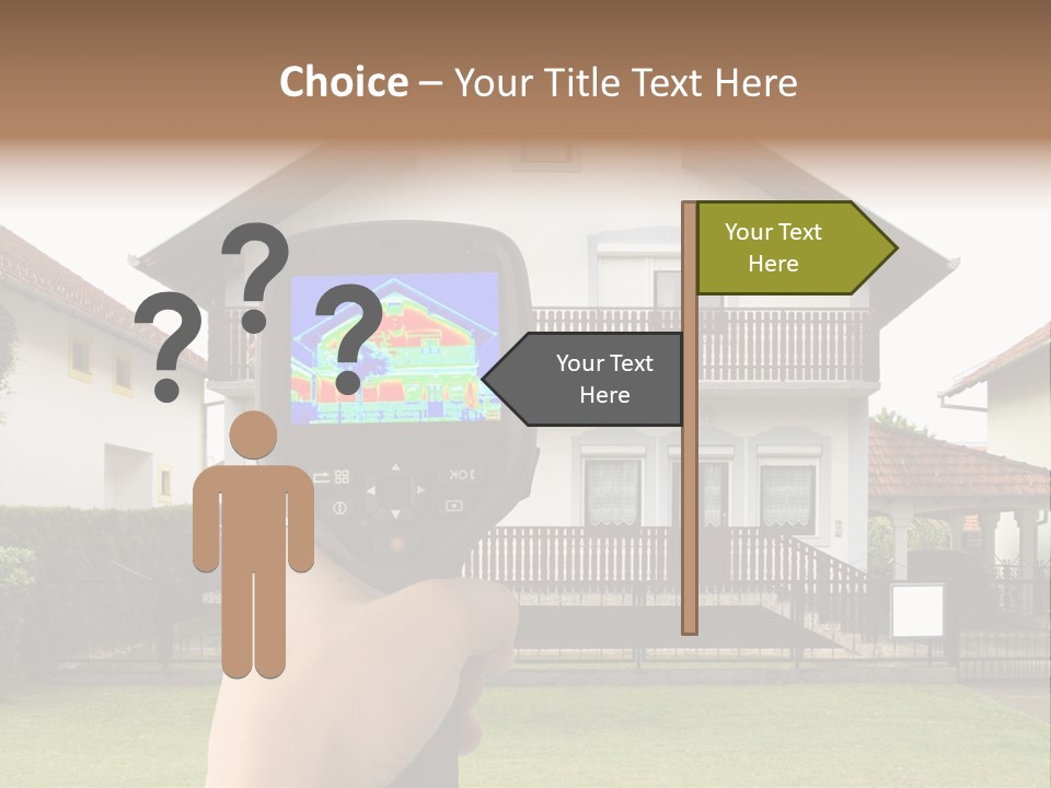 Heat Loss In The House PowerPoint Template