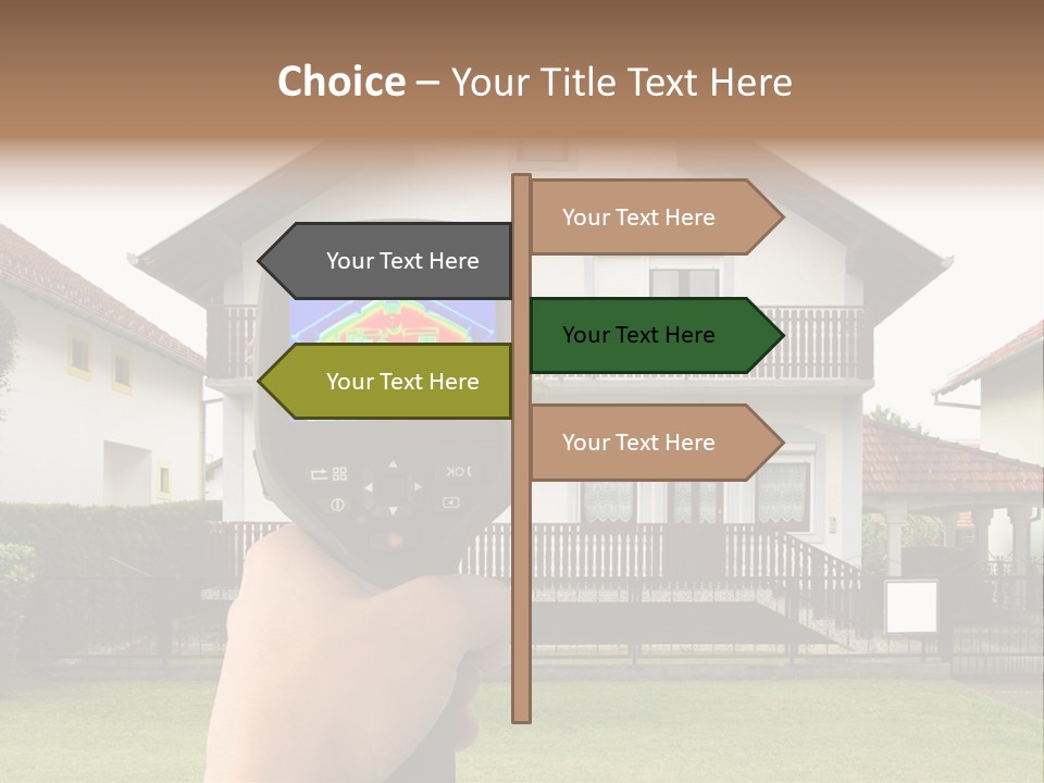Heat Loss In The House PowerPoint Template