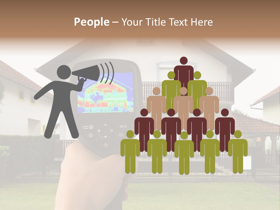 Heat Loss In The House PowerPoint Template