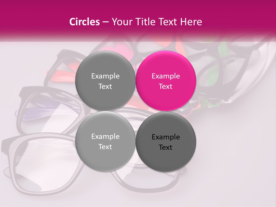 Set Of Glasses PowerPoint Template
