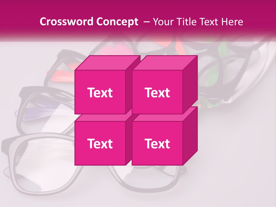 Set Of Glasses PowerPoint Template