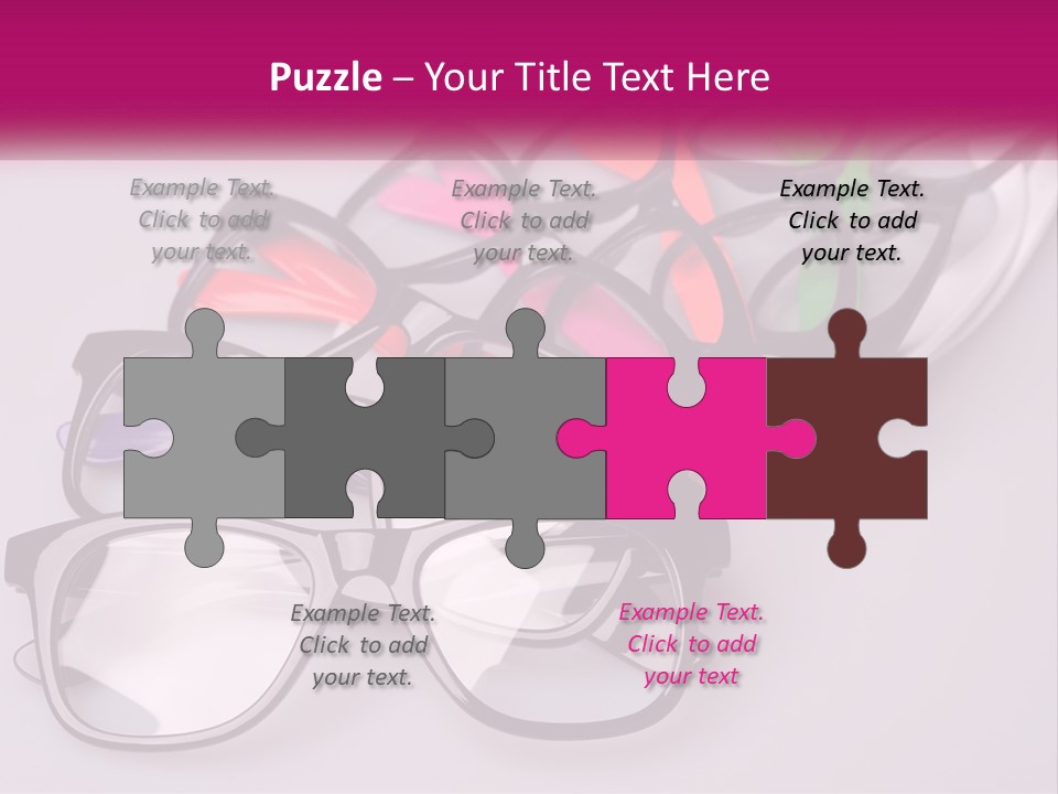 Set Of Glasses PowerPoint Template