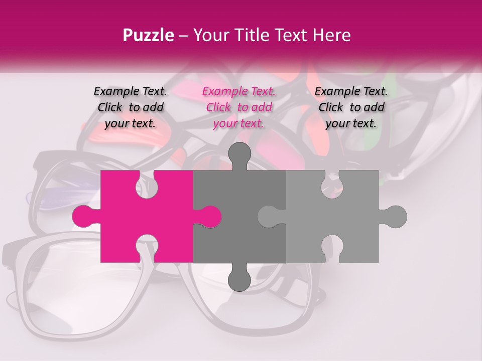 Set Of Glasses PowerPoint Template