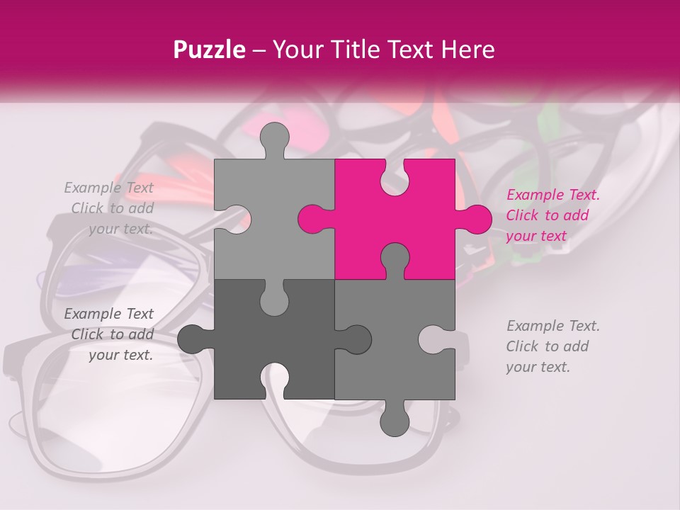 Set Of Glasses PowerPoint Template