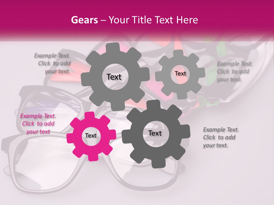 Set Of Glasses PowerPoint Template