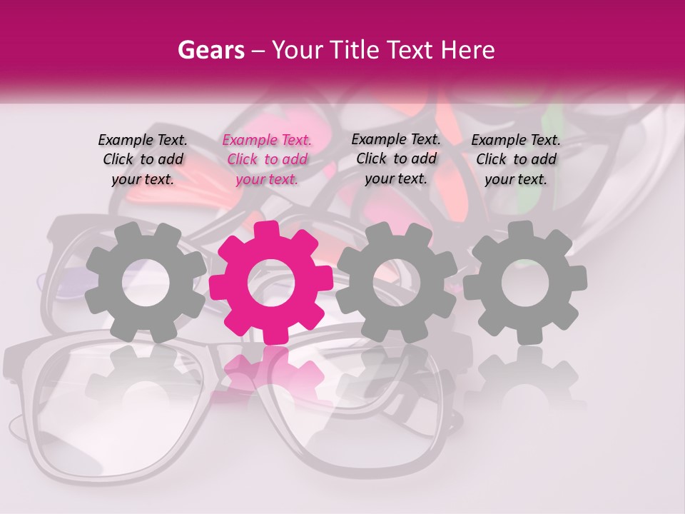 Set Of Glasses PowerPoint Template