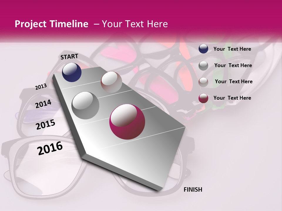 Set Of Glasses PowerPoint Template