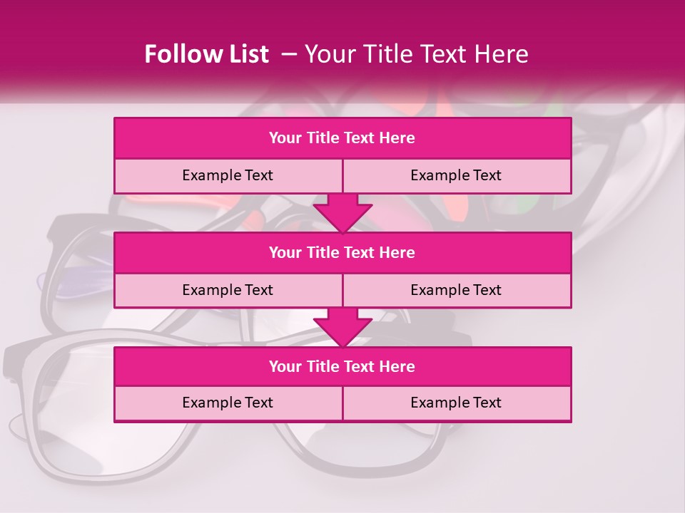 Set Of Glasses PowerPoint Template
