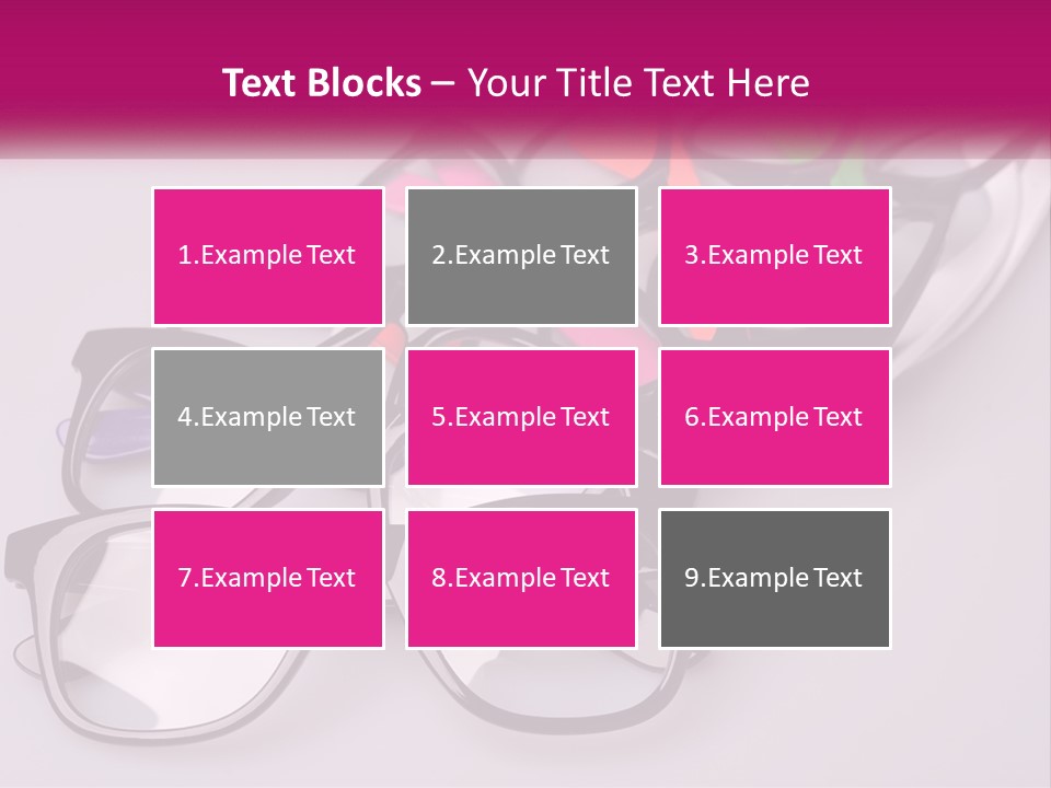 Set Of Glasses PowerPoint Template