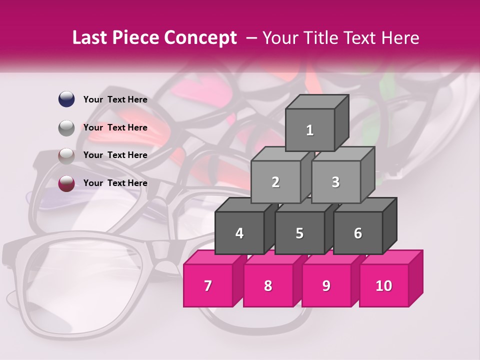 Set Of Glasses PowerPoint Template