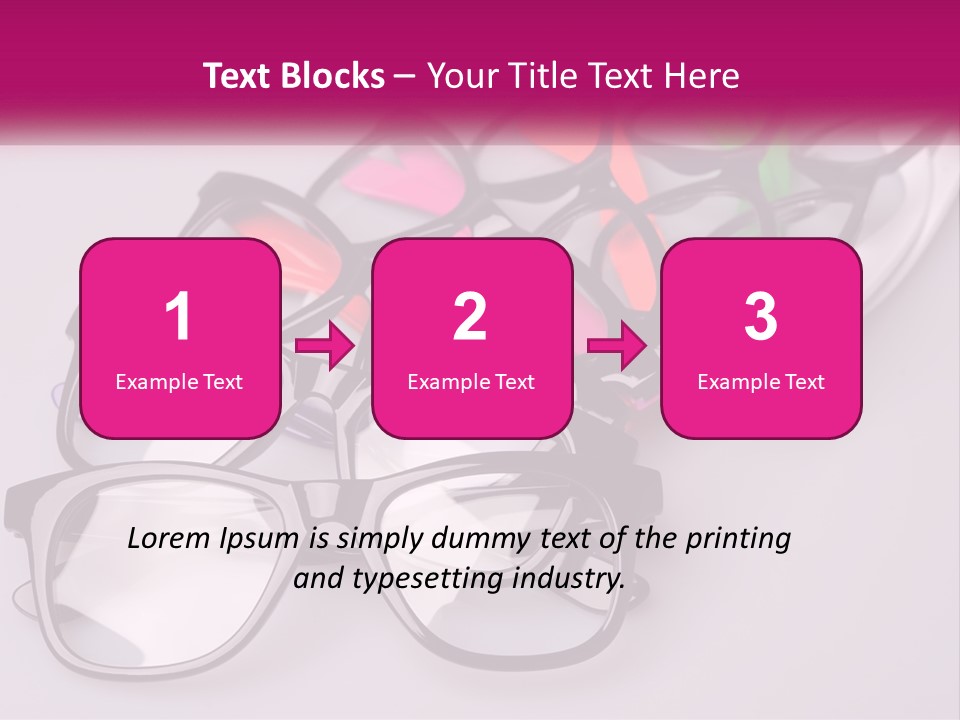 Set Of Glasses PowerPoint Template