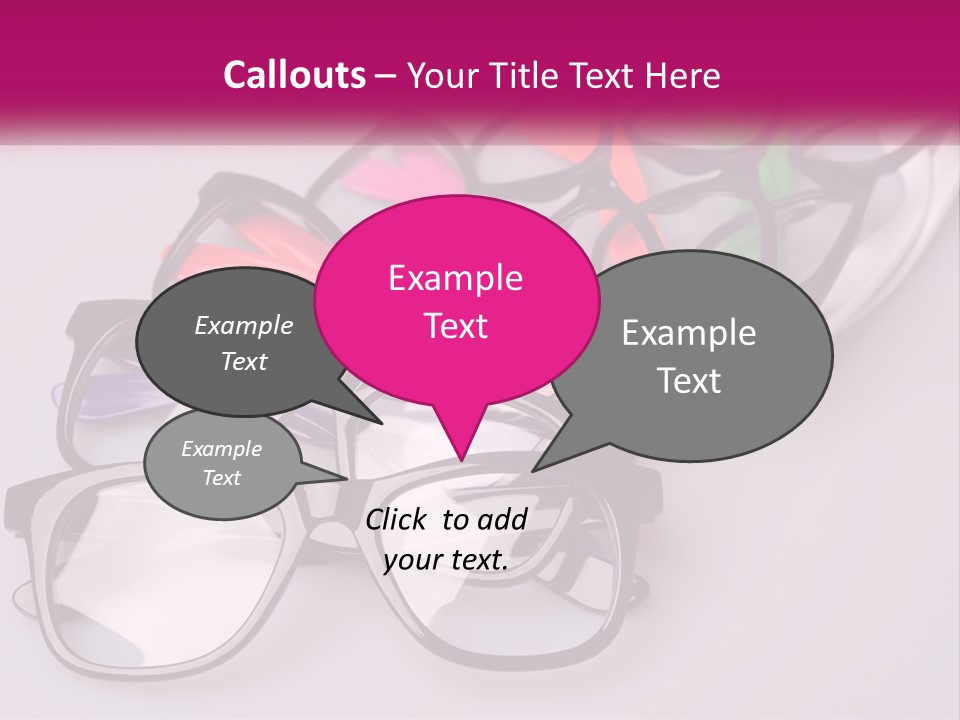 Set Of Glasses PowerPoint Template