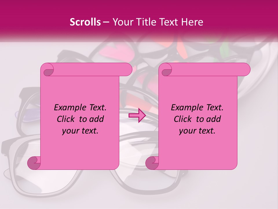 Set Of Glasses PowerPoint Template
