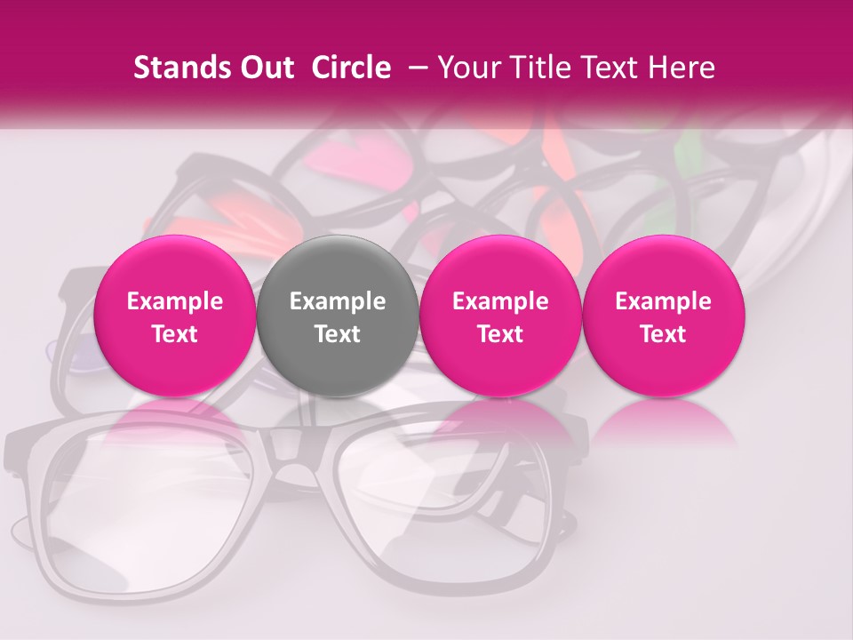 Set Of Glasses PowerPoint Template