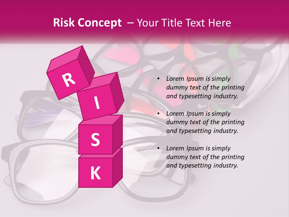 Set Of Glasses PowerPoint Template