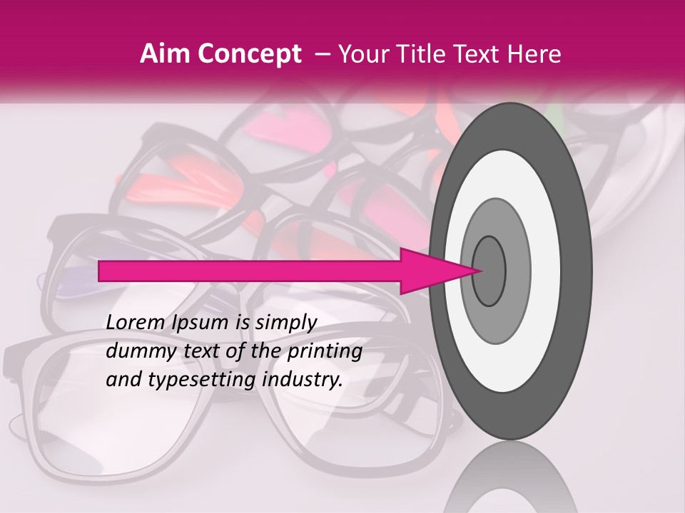 Set Of Glasses PowerPoint Template