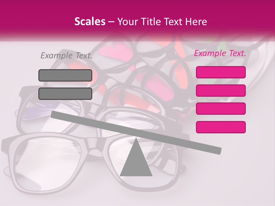 Set Of Glasses PowerPoint Template