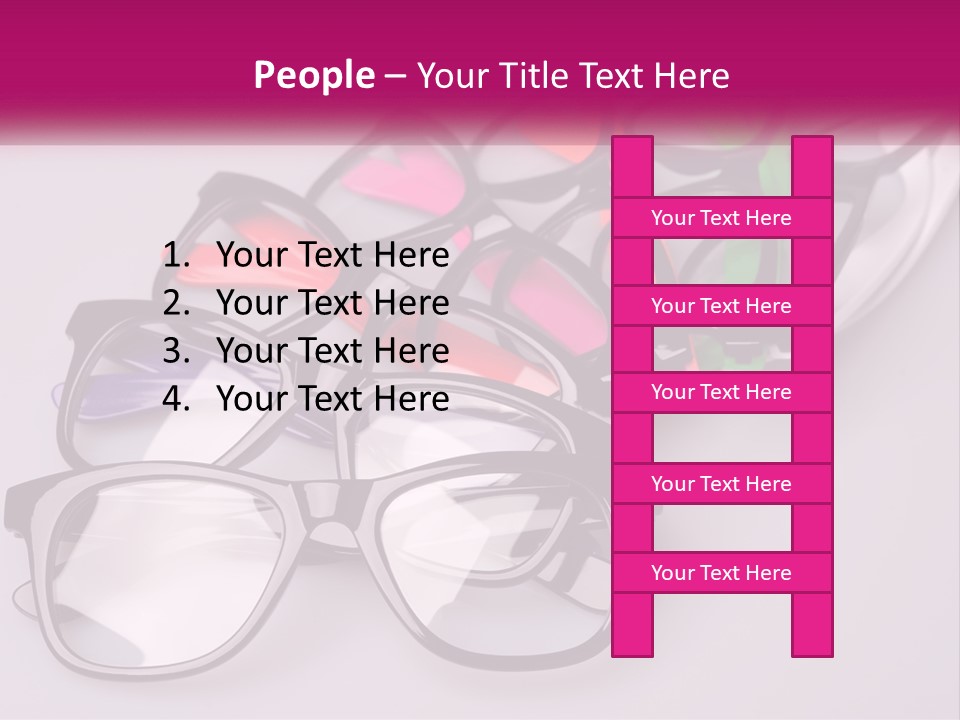Set Of Glasses PowerPoint Template