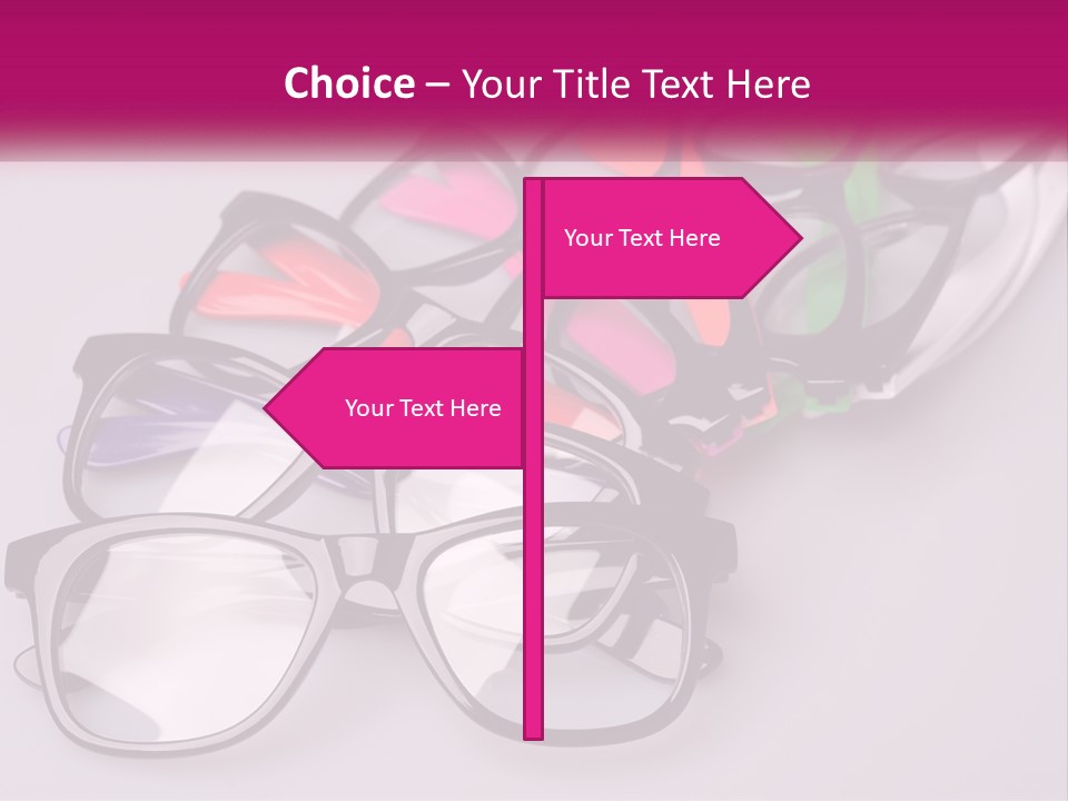 Set Of Glasses PowerPoint Template