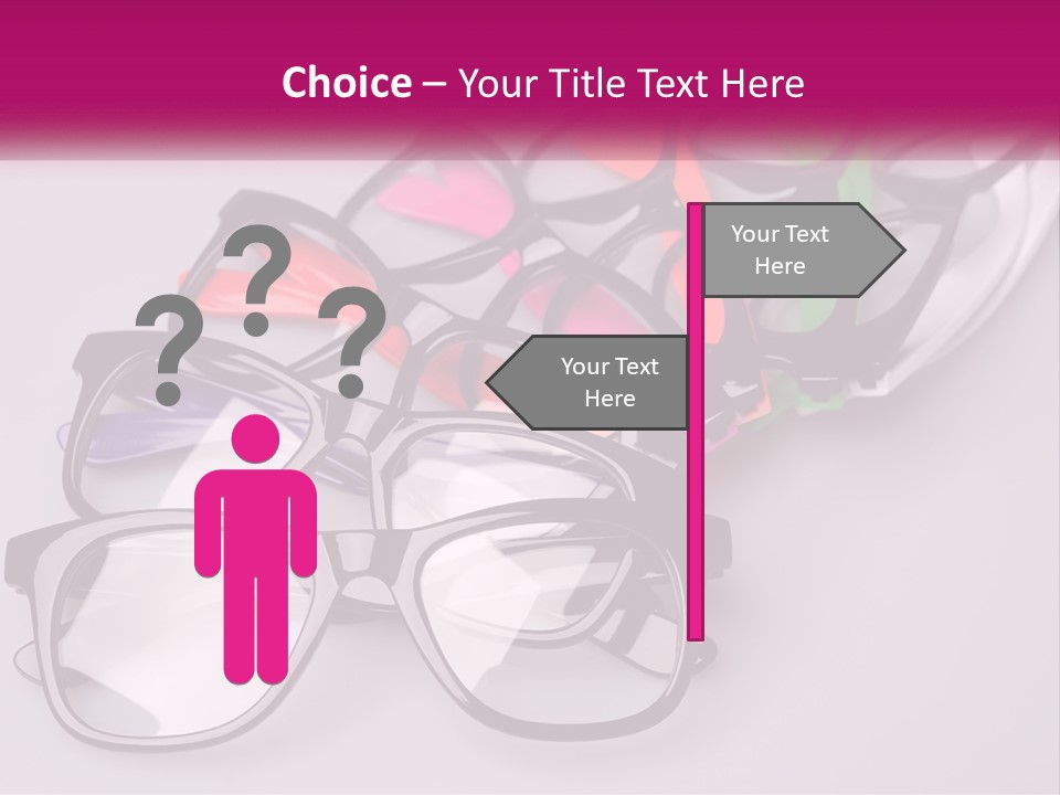 Set Of Glasses PowerPoint Template