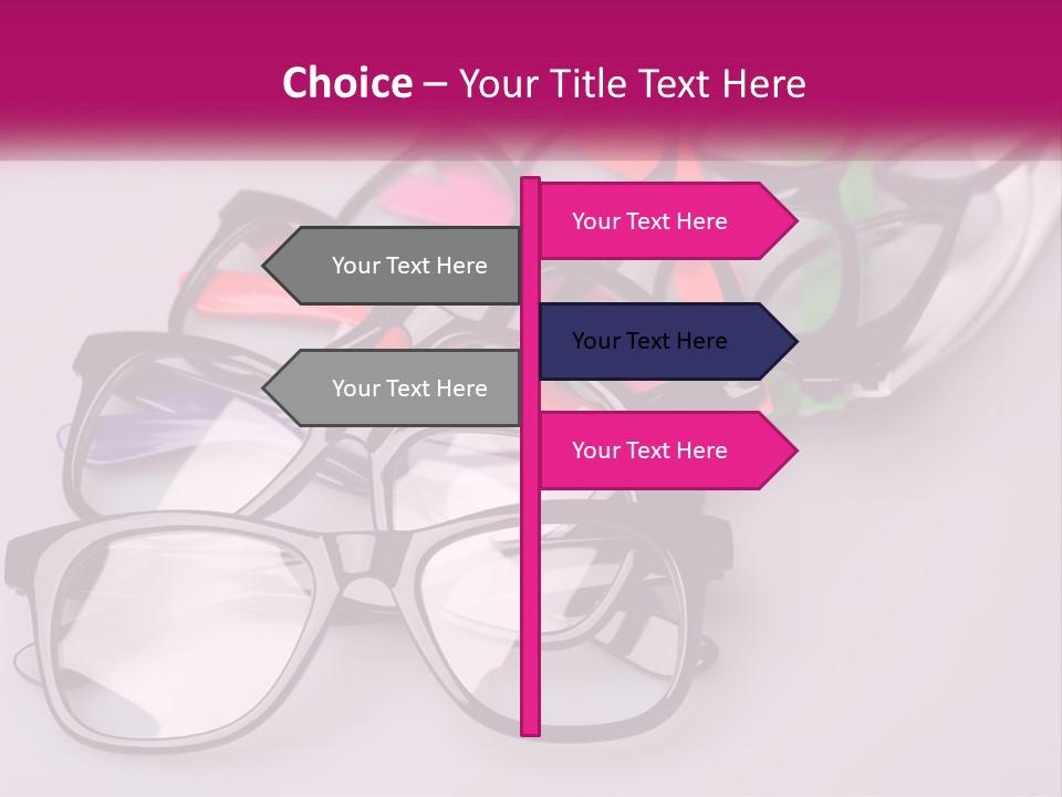 Set Of Glasses PowerPoint Template