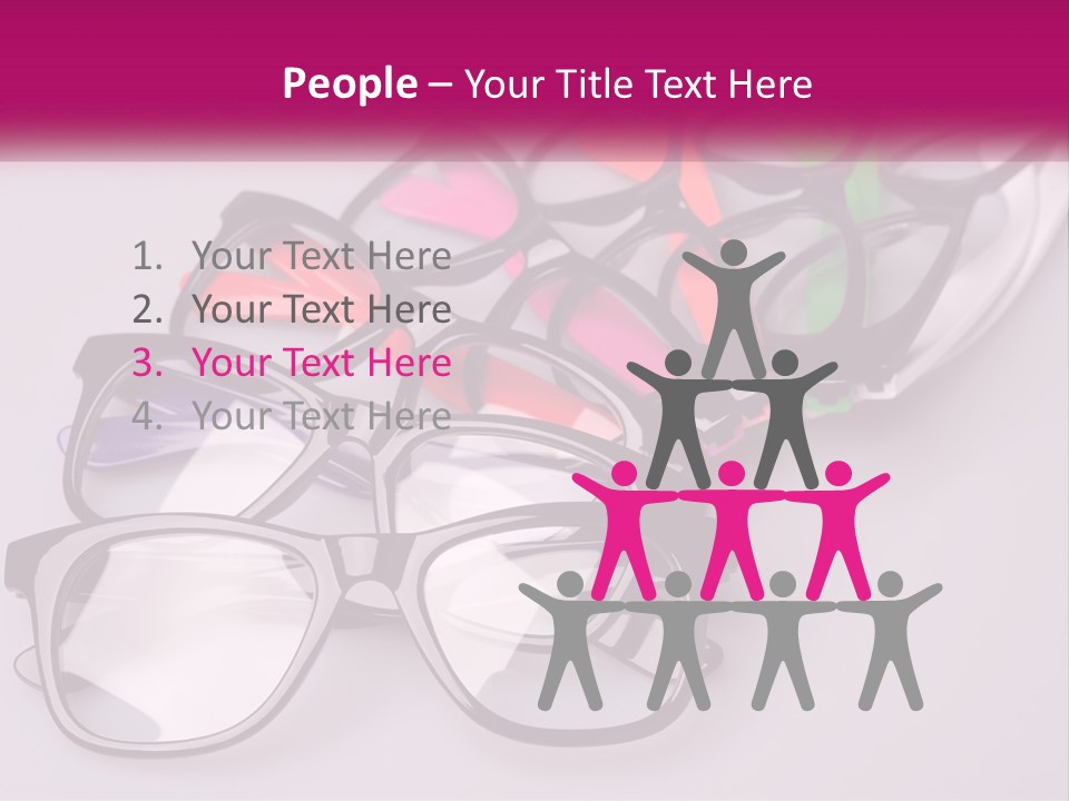 Set Of Glasses PowerPoint Template