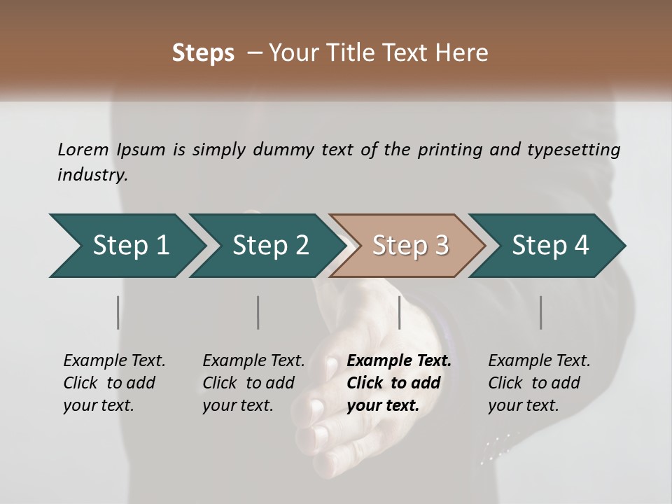 Offer To Handshake PowerPoint Template