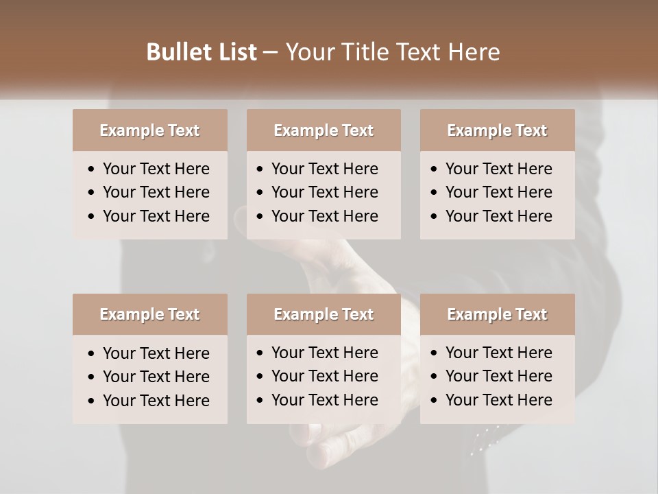 Offer To Handshake PowerPoint Template