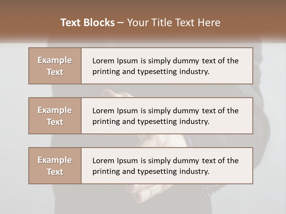 Offer To Handshake PowerPoint Template