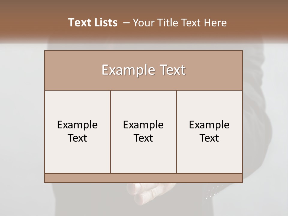 Offer To Handshake PowerPoint Template