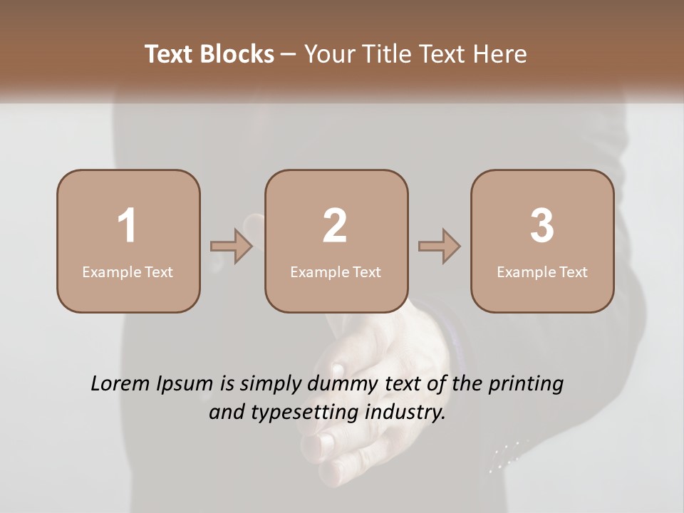 Offer To Handshake PowerPoint Template