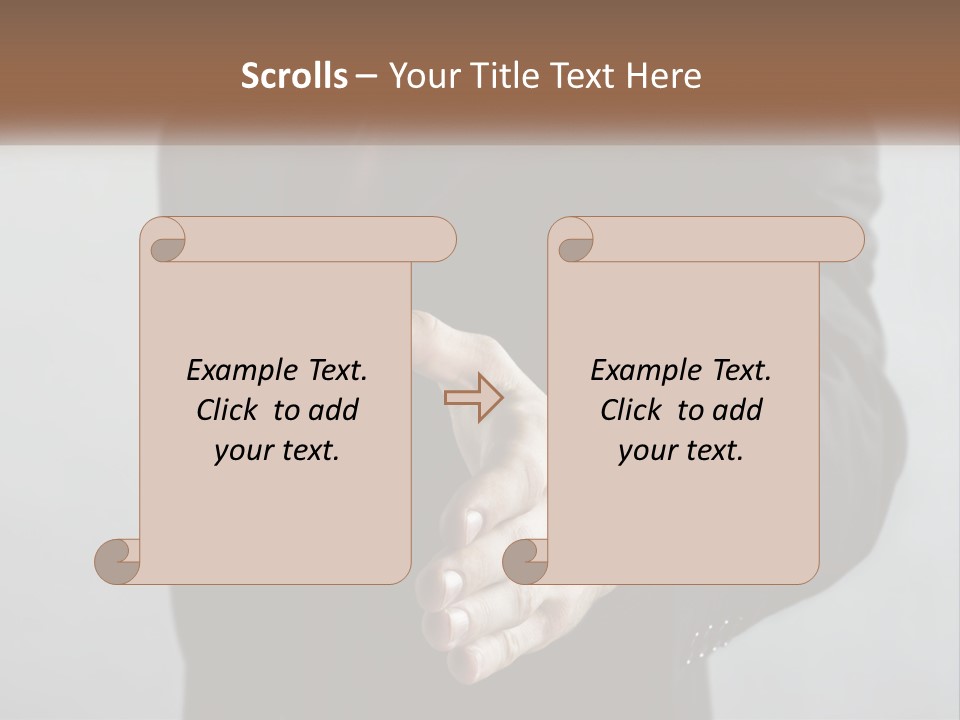 Offer To Handshake PowerPoint Template