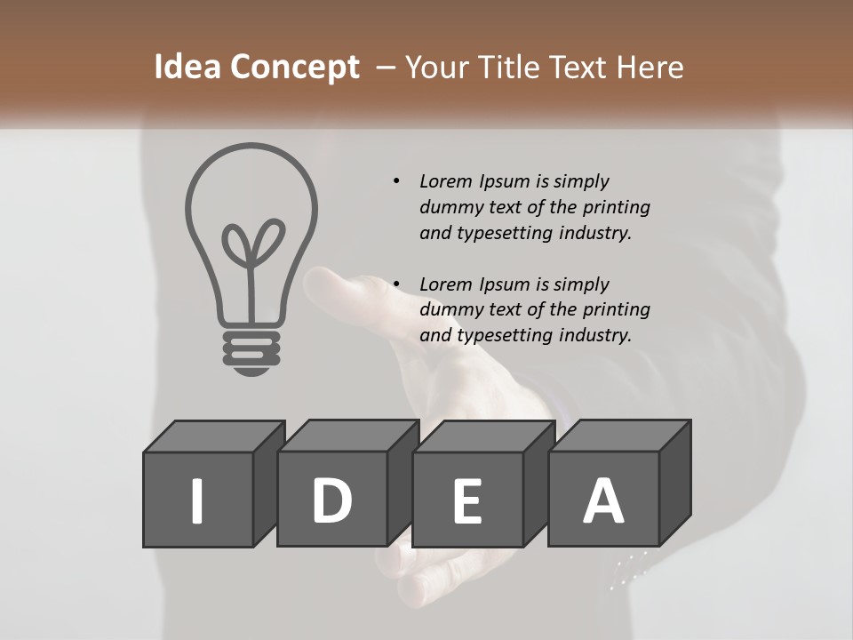 Offer To Handshake PowerPoint Template