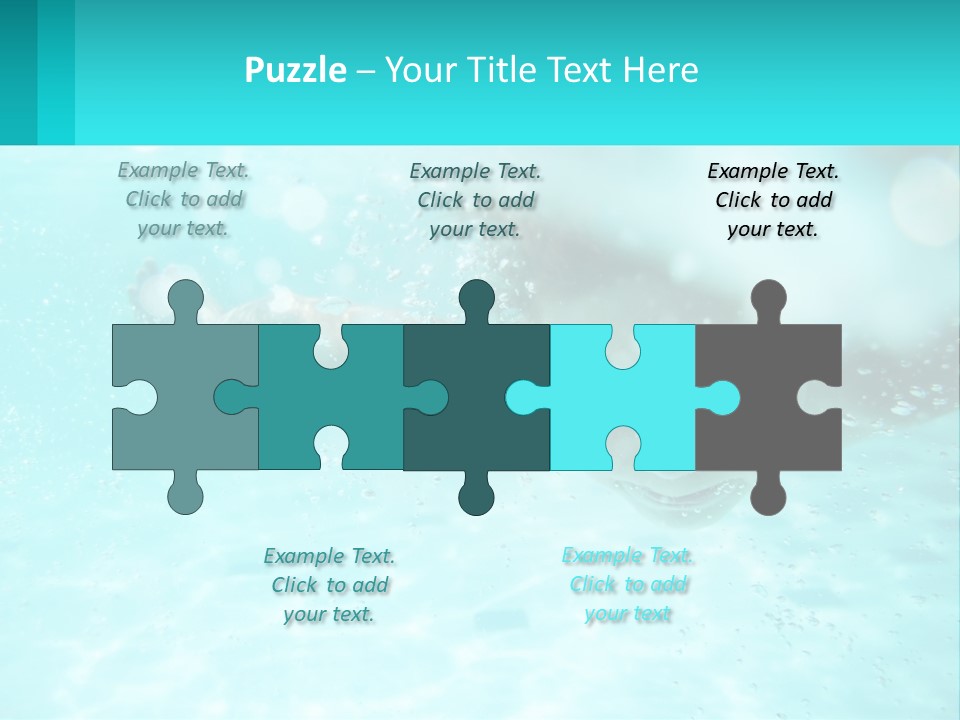 Child In The Pool PowerPoint Template