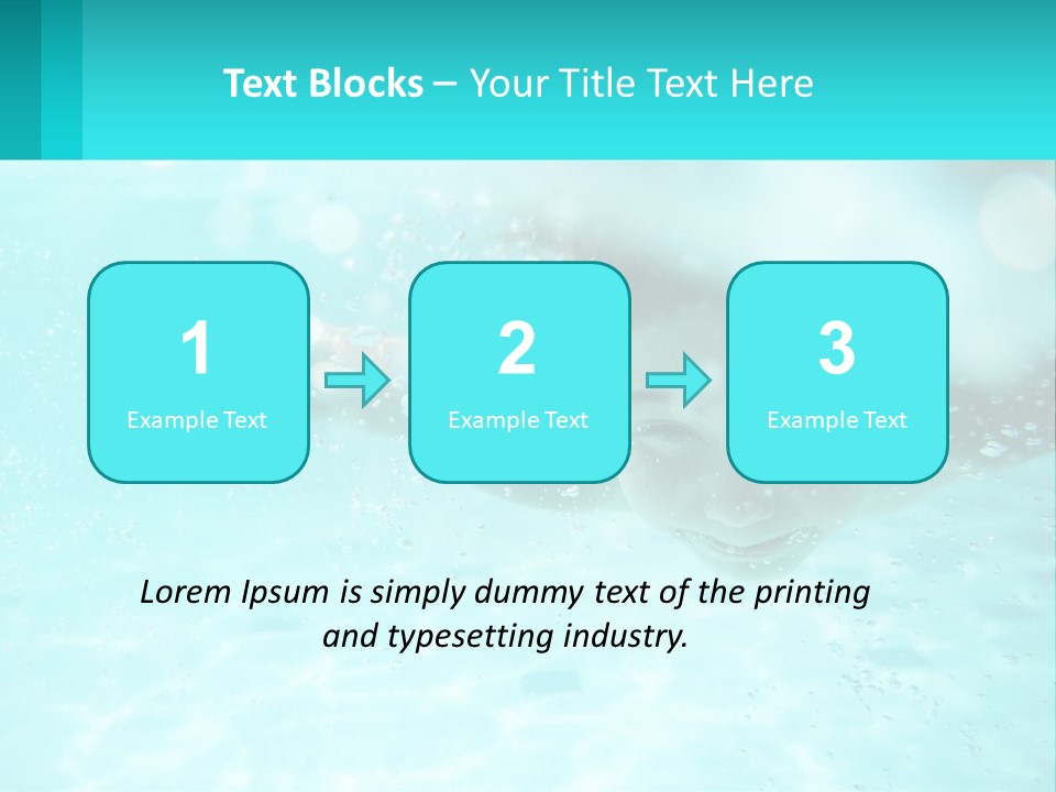 Child In The Pool PowerPoint Template