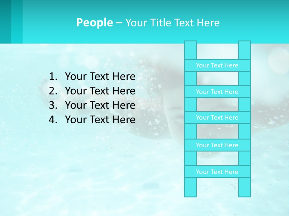 Child In The Pool PowerPoint Template