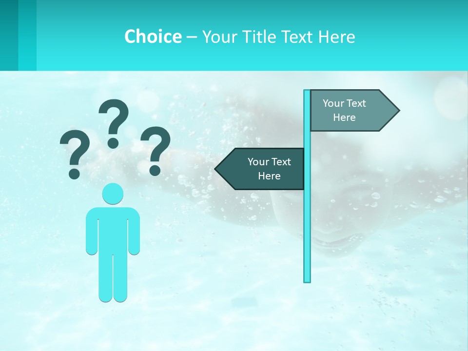 Child In The Pool PowerPoint Template