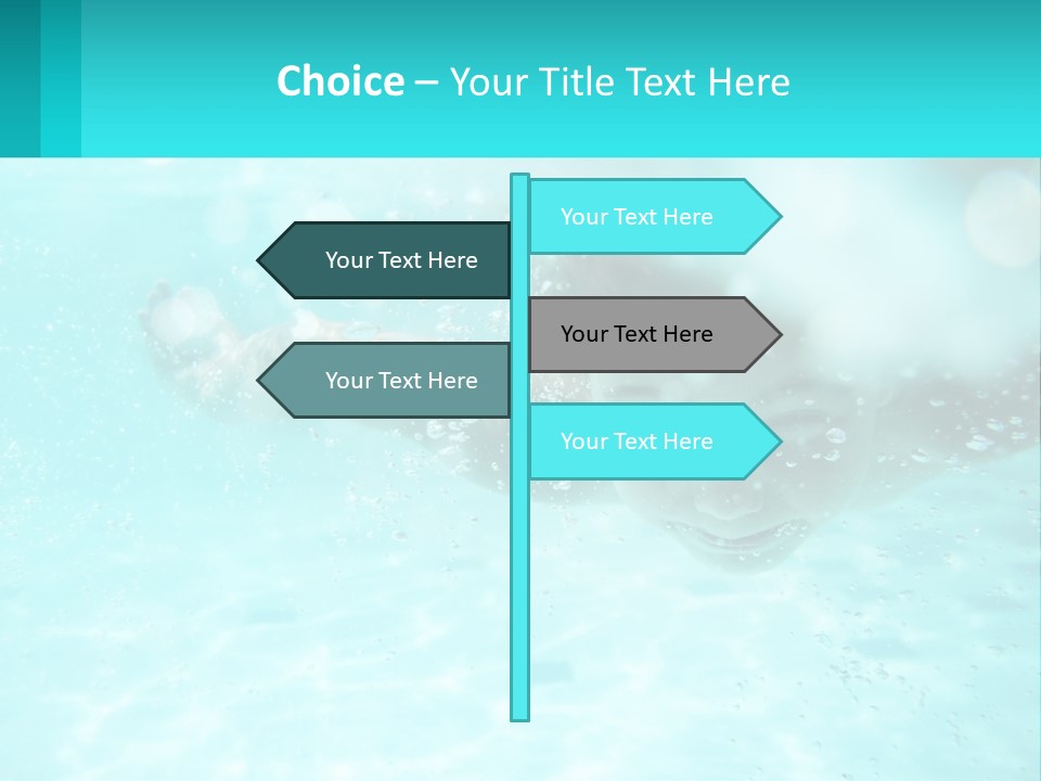 Child In The Pool PowerPoint Template